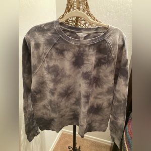Time and Tru— Tie Dyed Women Gray and white sweater- Size L (12-14)